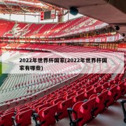 2022年世界杯国家(2022年世界杯国家有哪些)